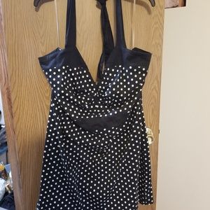 Torrid Halter Polka Dot Dress